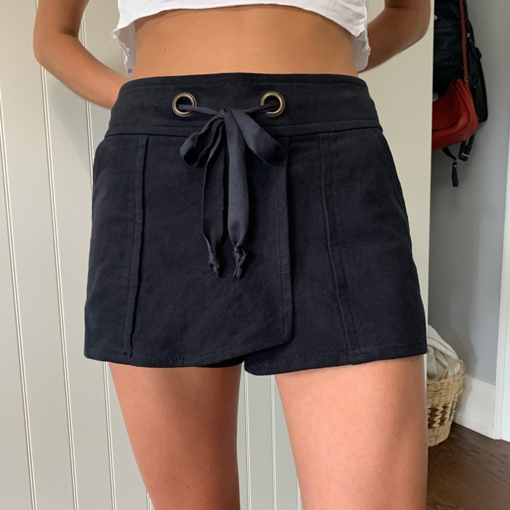 Faux Suede Skort